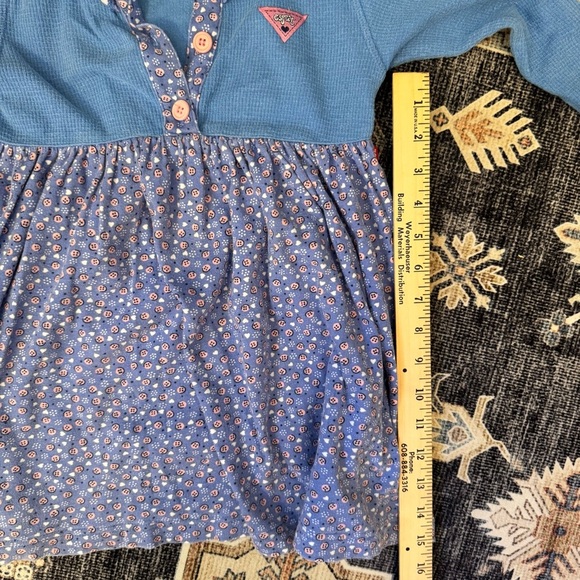 ESPRIT Mini Button Design Long Sleeve 100% Cotton Dress Toddler Medium 4T/5T - Picture 10 of 11